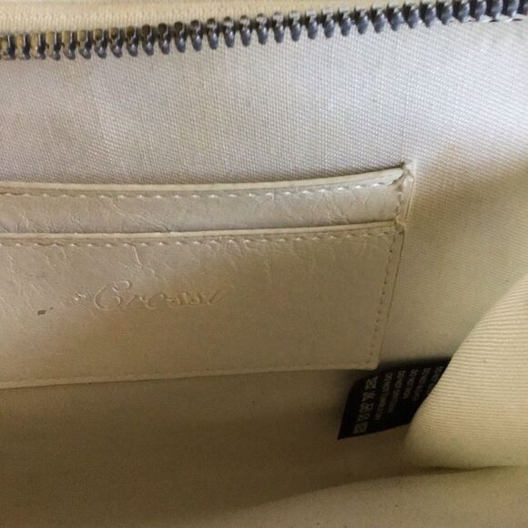 Crossi Double White Quilted Chain Shoulder Bag - Picture 10 of 16